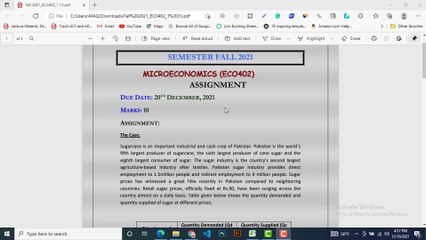 ECO402 Assignment No 1 Solution Autumn 2021-VU-Microeconomics