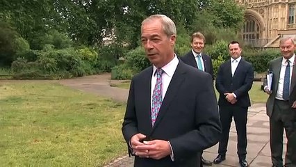 Reform UK MPs arrive at Parliament for their first day