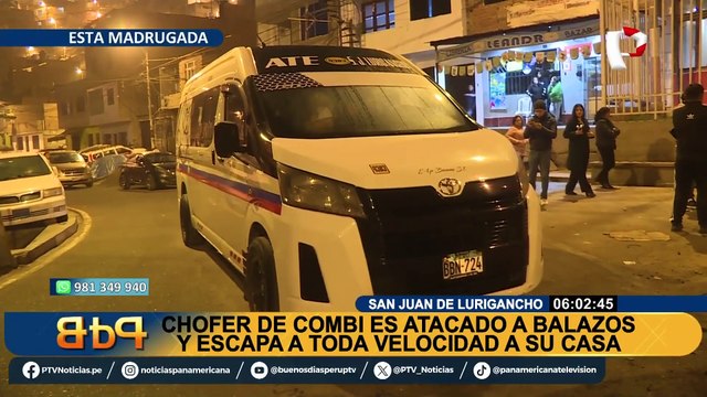 Condujo herido hasta su casa y se salvó de milagro: atacan a balazos a chofer de combi en SJL