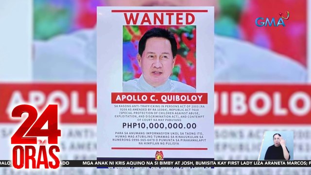 Kampo ni Quiboloy, kwinestyon ang motibo ng mga nag-alok ng P10-M sa kinaroroonan ng pastor | 24 Oras