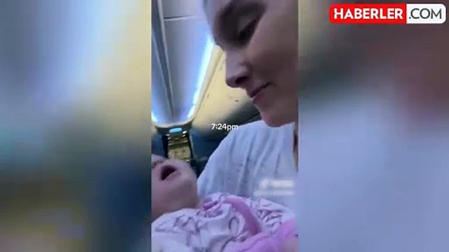 Bebeğinin 'üç saatlik uçak yolculuğu boyunca' ağladığı anlara ait videoyu paylaşan anne, internet kullanıcılarını ikiye böldü