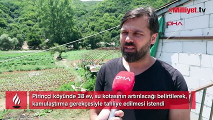 Pirinççi köyü halkı ile İSKİ arasında tahliye tartışması