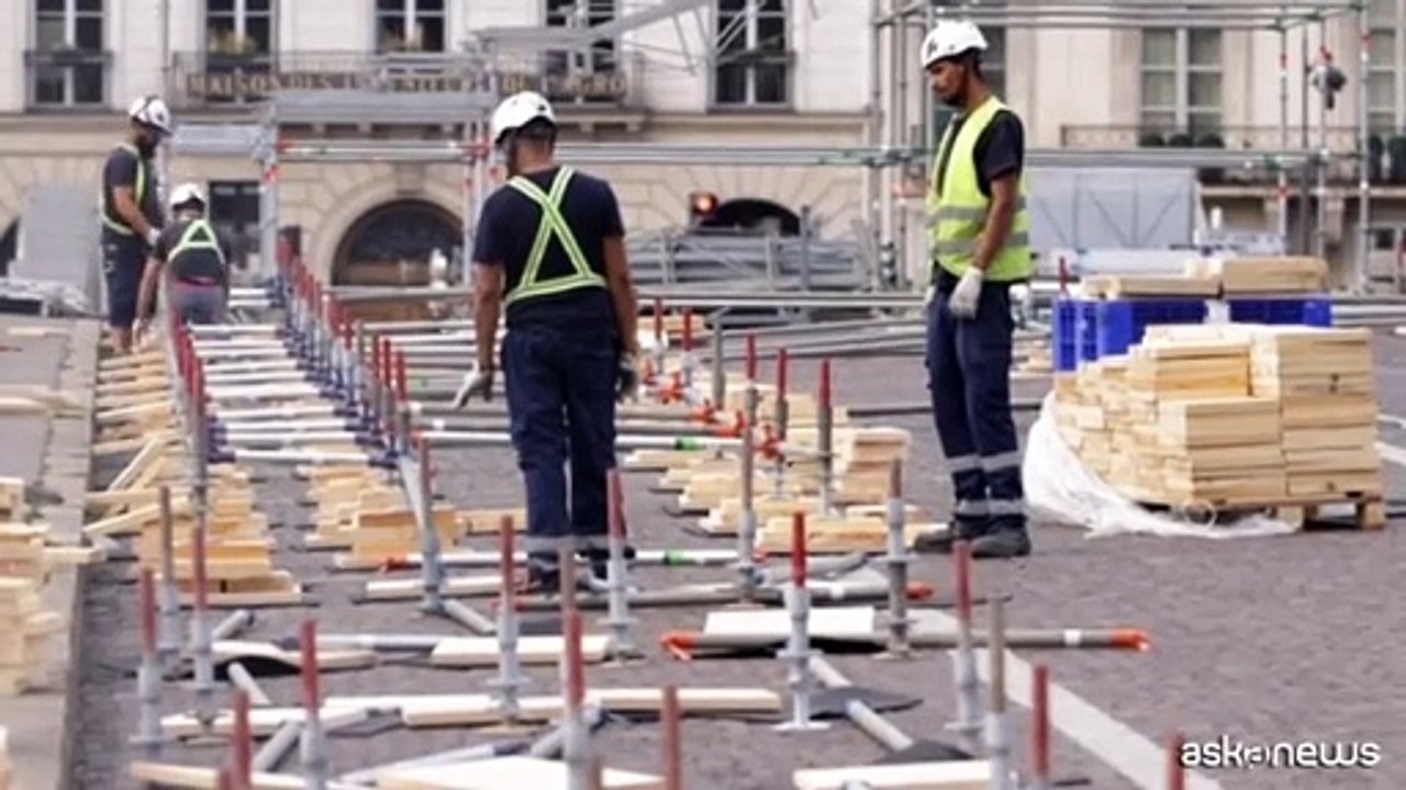 Giochi, si montano tribune lungo la Senna per la cerimonia d'apertura