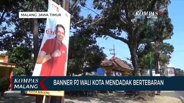 Banner Pj Wali Kota Malang Mendadak Bertebaran, Wahyu Hidayat Bantah Pakai APBD