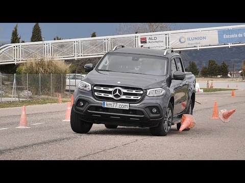 Mercedes-Benz Clase X 2018 - Maniobra de esquiva (moose test) y eslalon | km77.com