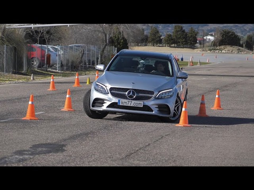 Mercedes-Benz C Estate 2018 - Maniobra de esquiva (moose test) y eslalon | km77.com