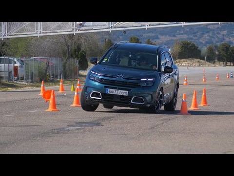 Citroen C5 Aircross 2019 - Maniobra de esquiva (moose test) y eslalon | km77.com