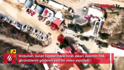 Hizbullah, İsrail askeri üslerini İHA ile görüntüledi