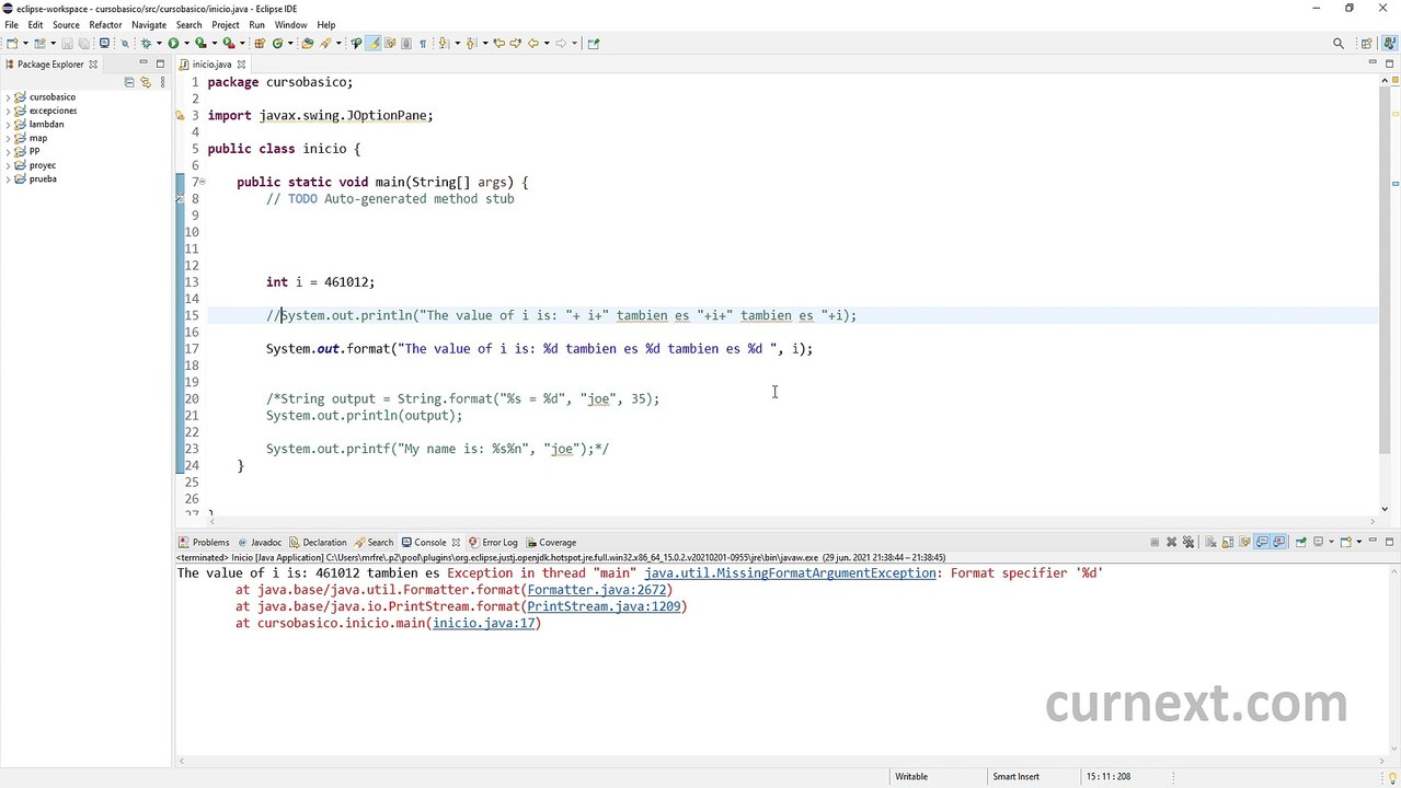string format java