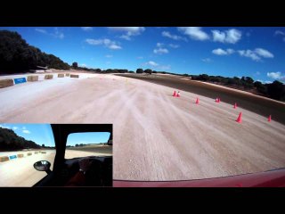 Abarth Grande Punto. Slalom en tierra.