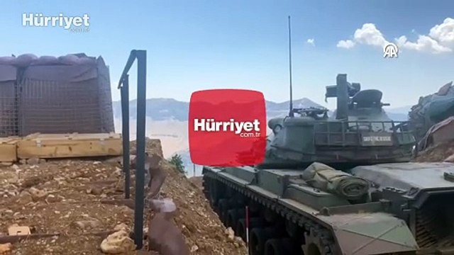 MSB, Irak'ın kuzeyinde tank atışı görüntülerini paylaştı