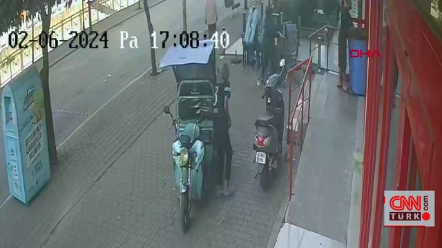 Yer: Adana... Motosikleti sahibiyle birlikte çaldılar!
