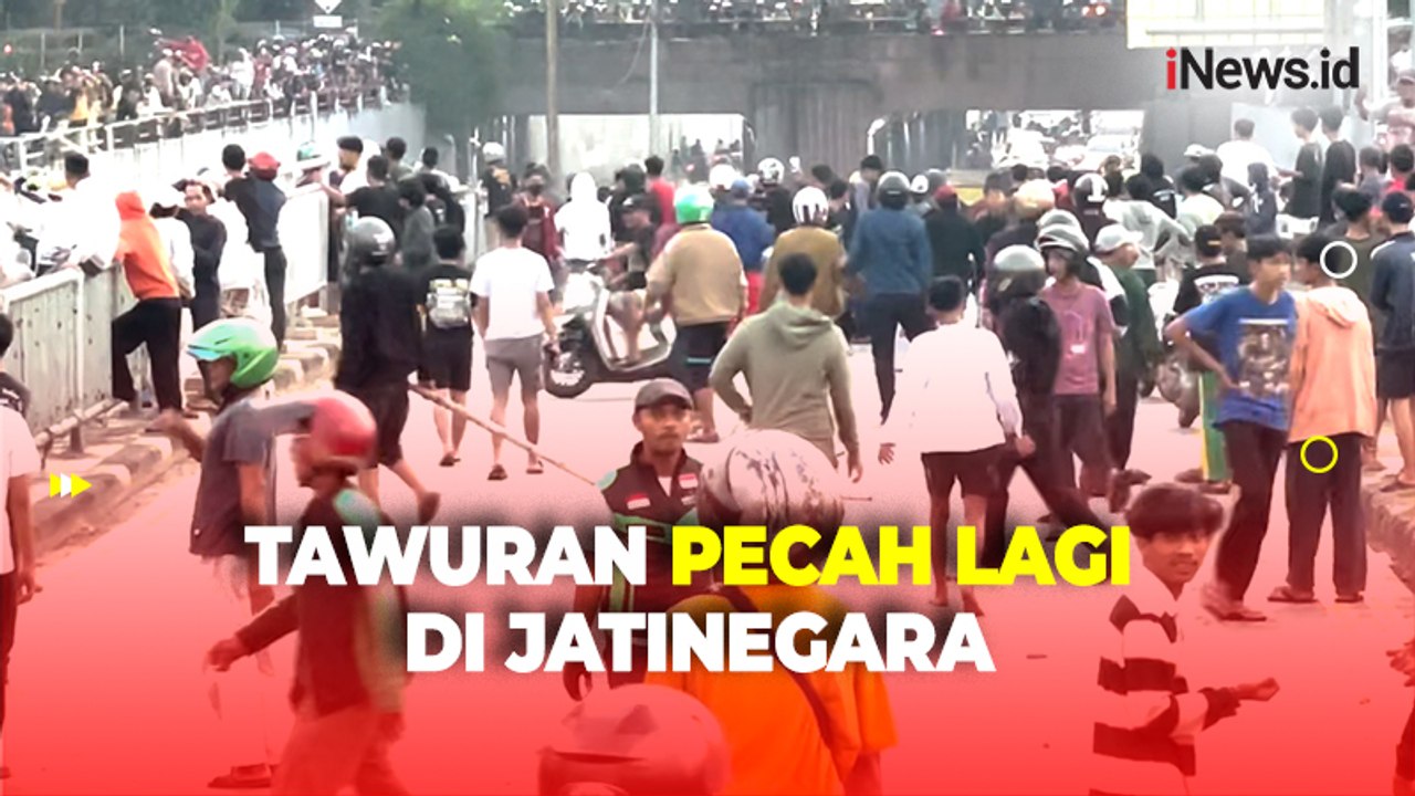 Polisi Bubarkan Tawuran di Jalan Bassura Jatinegara, Arus Lalu Lintas Sempat Lumpuh