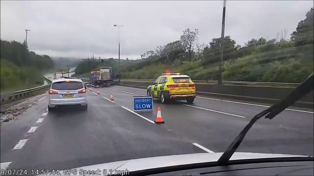 A23 closed in both directions after collision