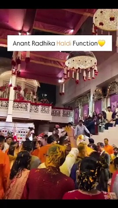 Anant Radhika haldi function 