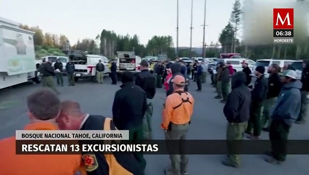 Rescatan a 13 excursionistas reportados como desaparecidos en el Bosque Nacional Tahoe, California