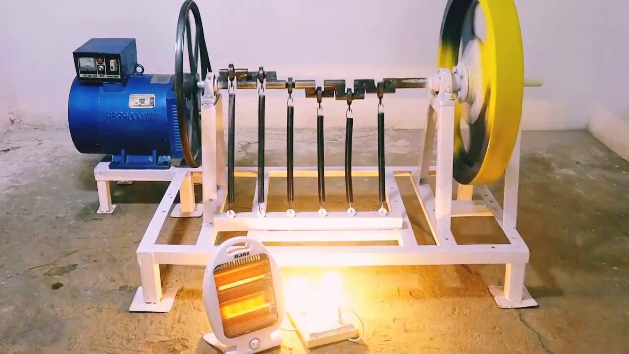 محرك زنبركي 2000 سي سي كيفية صنع محرك زنبركي دولاب الموازنة مولد طاقة مجاني 15 كيلو وات 220 فولت2000cc Spring Engine How To Make Flywheel Spring engine Free Energy Generator 15kw alternator 220v