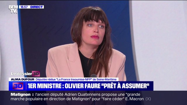 Alma Dufour (LFI): Ce qui compte pour les gens qui ont voté NFP c'est qu'on reste unis