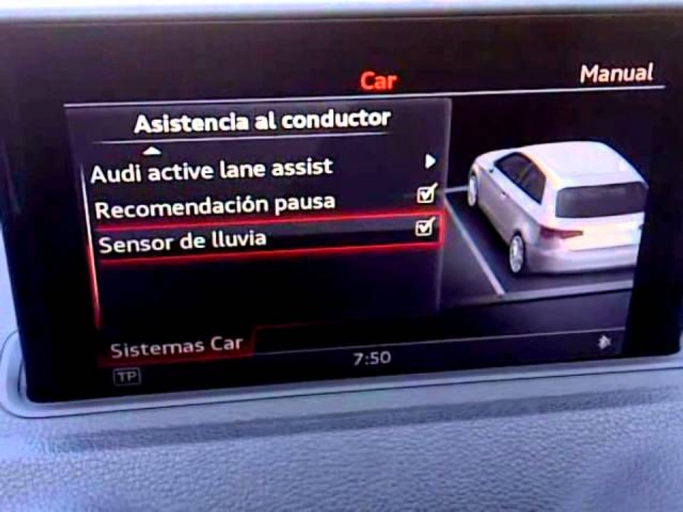 Audi A3 (2012). Pantalla 7"