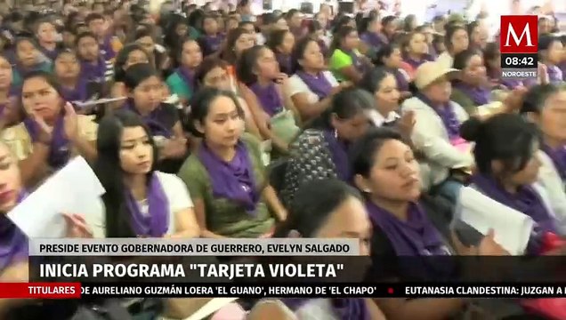 Comienza el programa Tarjeta Violeta por Evelyn Salgado en Guerrero