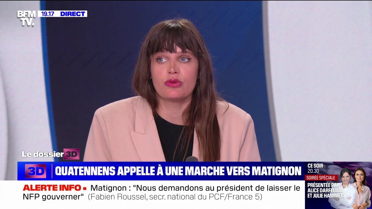 Alma Dufour (LFI): "Ils veulent diviser d'un tiers le groupe du NFP et s'assurer de reconstituer une République en  Marche bis"