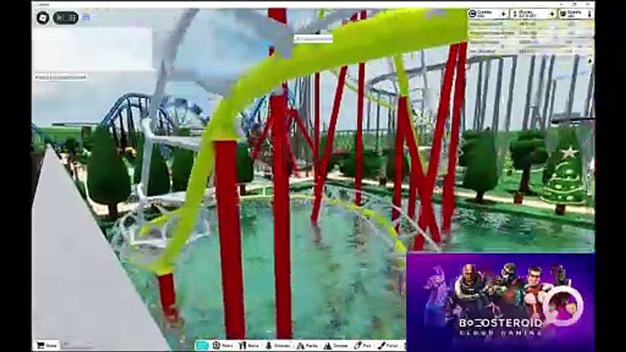 Roblox theme park tycoon 2 my first park #Boosteroid #Roblox
