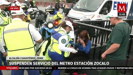 Download Video: Reportan al menos 6 personas intoxicadas por humo en Línea 2 del Metro de CdMx