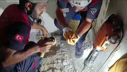 Şanlıurfa İtfaiyesinden civciv kurtarma operasyonu