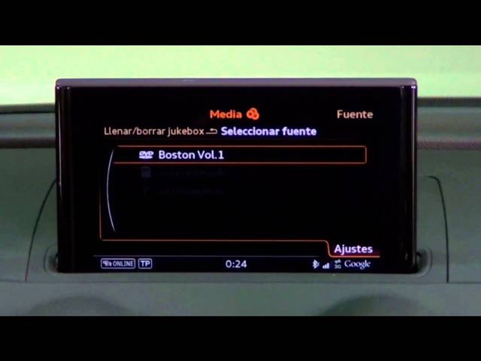 Audi A3 Sportback. Modelo 2013. Equipo de sonido