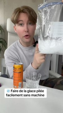 Comment faire de la glace pilée chez soi sans machine