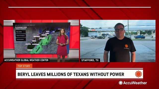 Texans seek out the few places with electricity in the aftermath of Hurricane Beryl