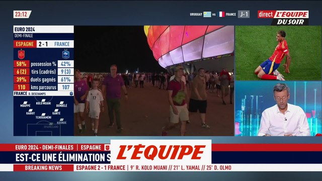 Deschamps : « L'Espagne a été supérieure dans la maîtrise » - Foot - Euro - Bleus