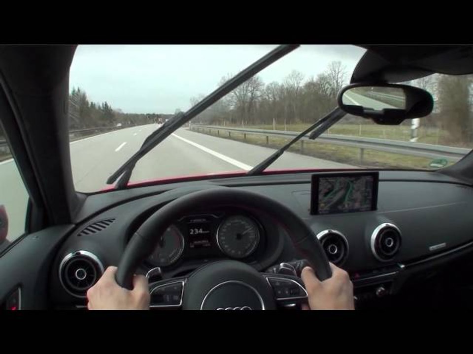 Audi S3. Modelo 2013. Conducción en Autobahn