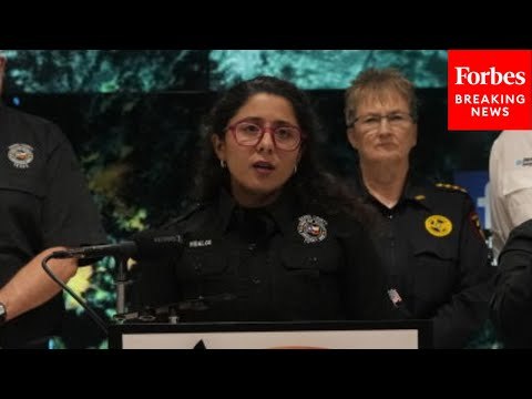 Harris County Judge Lina Hidalgo Holds Briefing About Hurricane Beryl As Texas Coast Is Hit By Storm