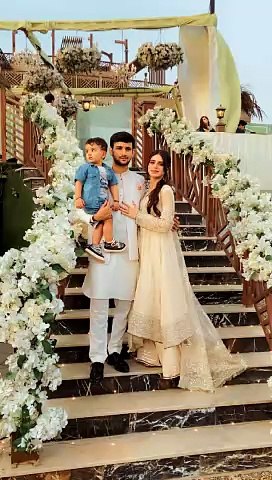 Maaz Safdar and Saba Maaz at Rabeeca's engagement
