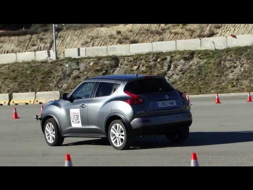 Nissan Juke. Prueba de control de derrapaje con...
