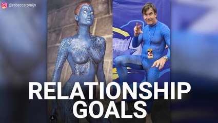 Rebecca Romijn’s Husband Jerry O’Connell Dressed Up As Mystique, And The Photo Is Delightful