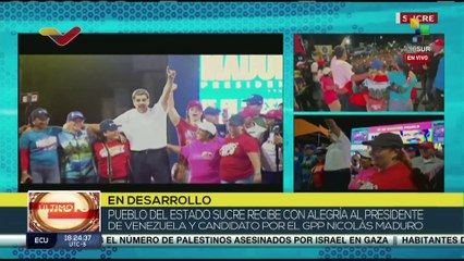 Pdte. Nicolás Maduro es recibido con alegría en el estado Sucre
