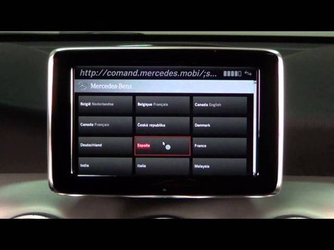 Mercedes-Benz CLA. Modelo 2013. Comunicación. COMAND online APS