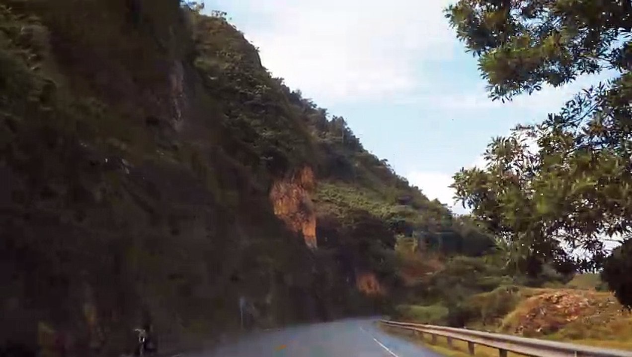 Highway In The Middle Of A Mountain Range
