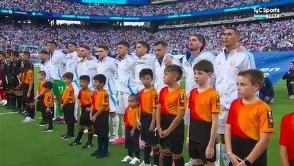Así sonó el himno argentino en las semifinales de la Copa América 2024