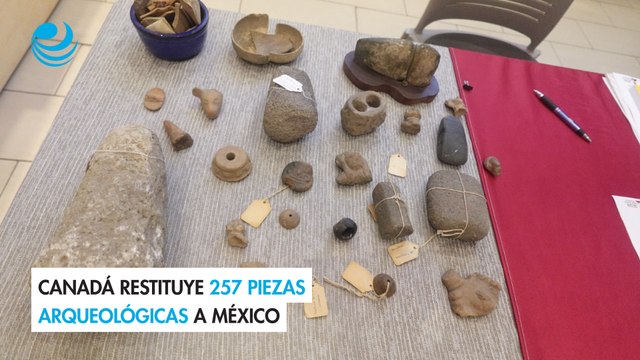 Canadá restituye 257 piezas arqueológicas a México