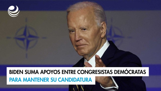 Biden suma apoyos entre congresistas demócratas para mantener su candidatura