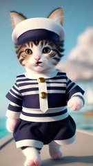 Beautiful cat amazing Dance