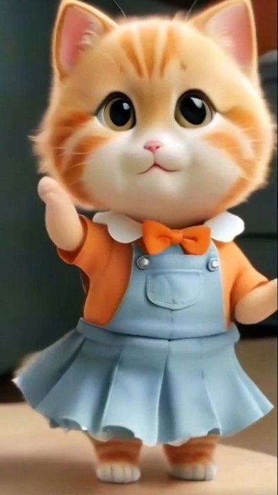 Beautiful cat amazing Dance