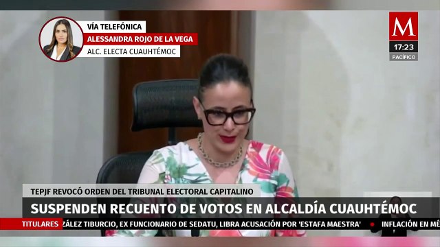 Objetivos de Alessandra Rojo de la Vega tras la cancelación del recuento de votos en la Cuauhtémoc