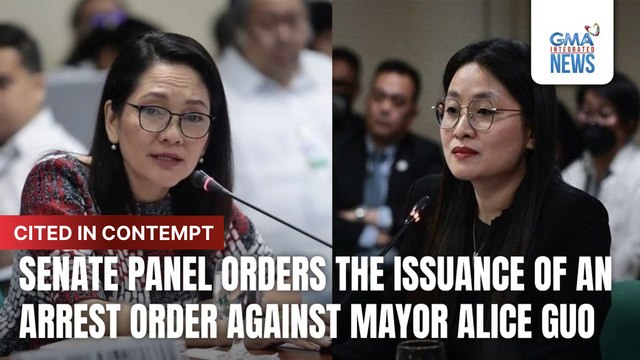 Senate panel orders issuance of arrest warrant vs Alice Guo