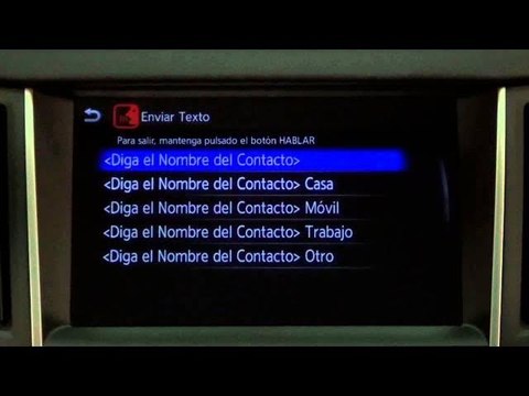 Infiniti Q50. Modelo 2013. Sistema multimedia Infiniti InTouch. Órdenes vocales