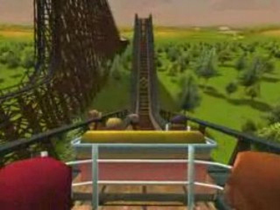 "L'anaconda" le wooden coaster du park Walygator