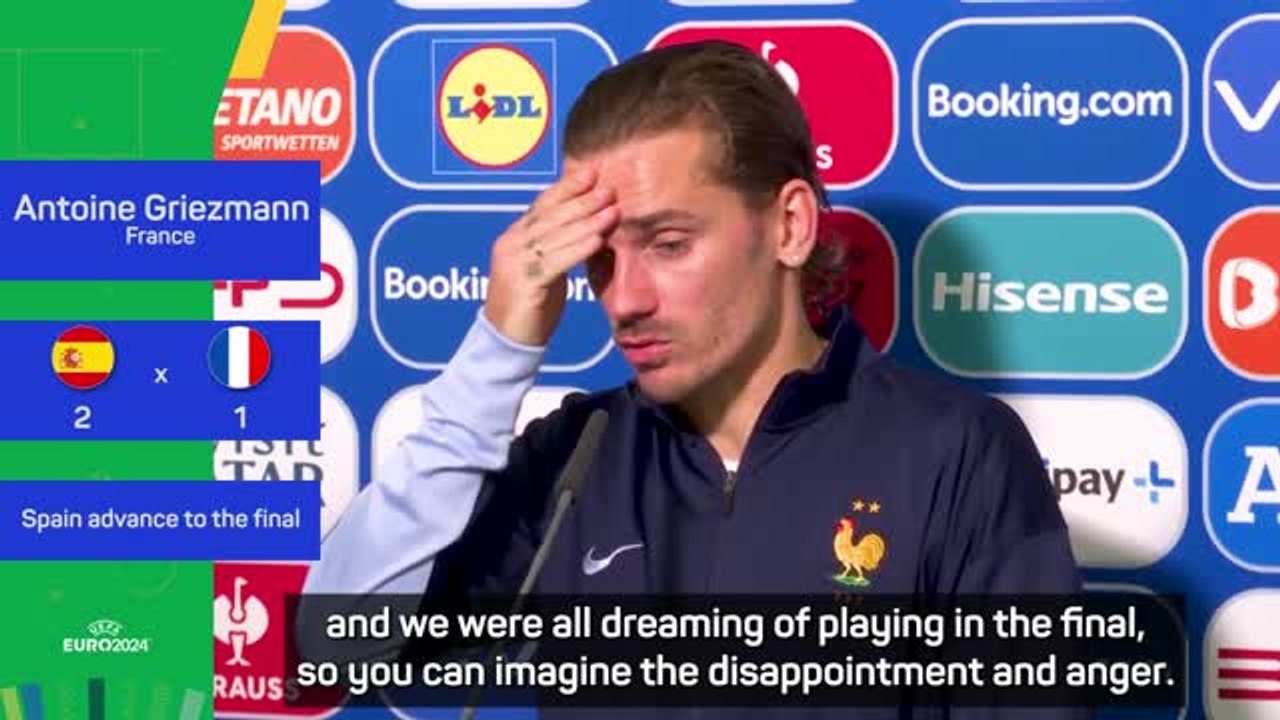 'You can imagine the disappointment and anger' - Griezmann on semi-final loss
